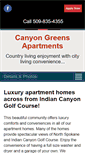 Mobile Screenshot of canyongreensapts.com